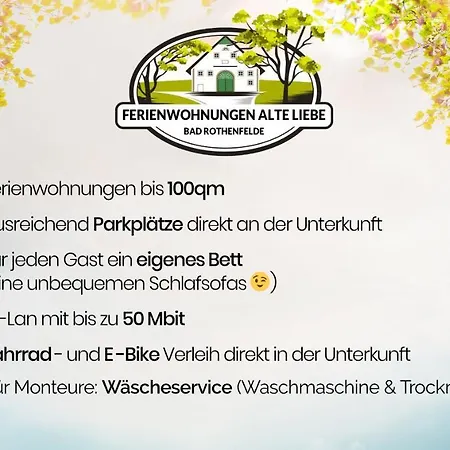 Grosse Bis 100qm Mit E-bike-verleih Apartment Bad Rothenfelde